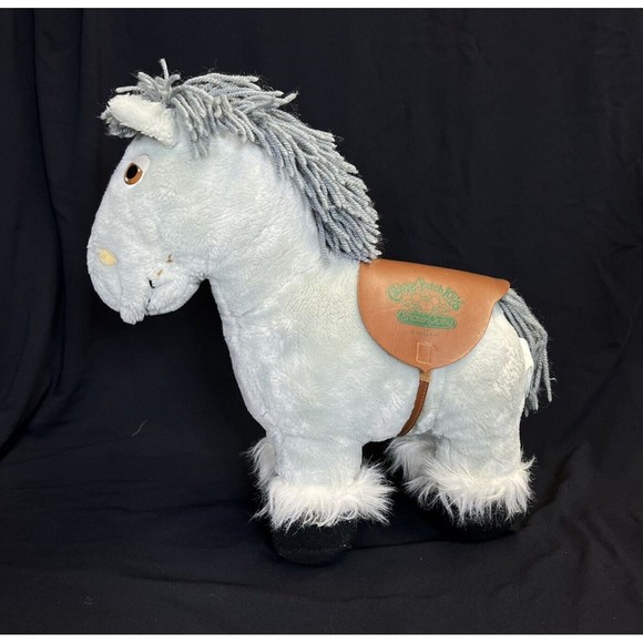 VTG Cabbage Patch Kids CPK 17” Show Pony Plush Gray Horse 1984 Coleco - Picture 1 of 11